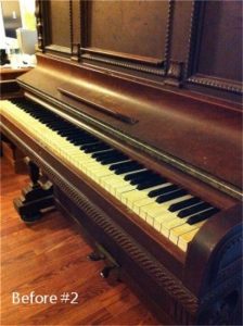 Wes Flinn RPT - 1892 J&C Fischer Upright 57″ Cabinet Grand Piano