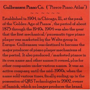 1925 Gulbransen Upright Piano - Slide 02