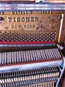 Wes Flinn RPT - 1892 J&C Fischer Upright 57″ Cabinet Grand Piano