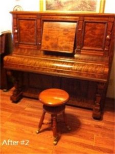 Wes Flinn RPT - 1892 J&C Fischer Upright 57″ Cabinet Grand Piano