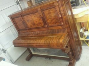 Wes Flinn RPT - 1892 J&C Fischer Upright 57″ Cabinet Grand Piano