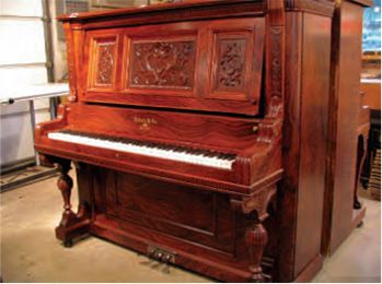 57" Upright Piano c. 1900
